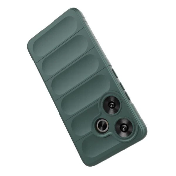 Силіконовий (TPU) чохол Deexe Terra Case для Xiaomi Poco F6 - Green - зображення 3