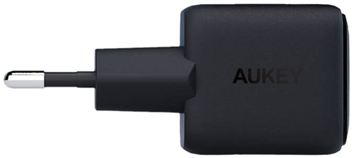 Мережевий зарядний пристрій Aukey USB-C 30 W Black (0689323784851) - зображення 1