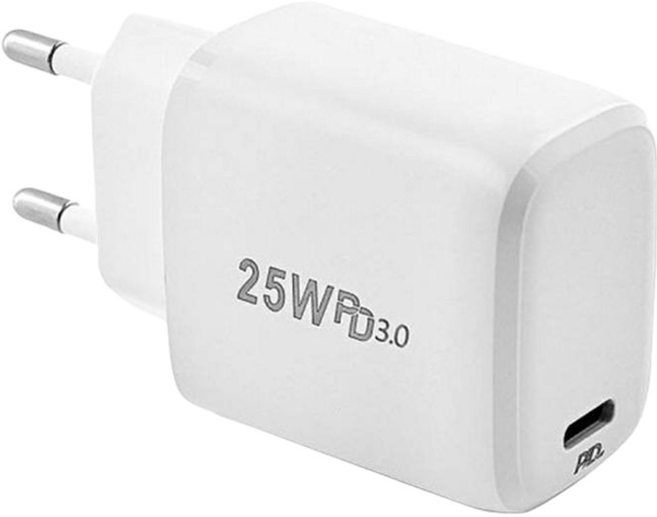 Мережевий зарядний пристрій Foneng USB-C 25W White (EU40 Single) - зображення 3