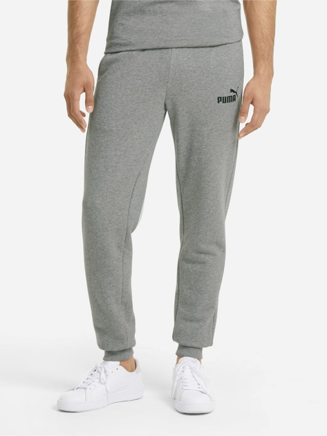 Спортивні штани чоловічі Puma Ess Slim Pants Tr 58674903 L Темно-сірі (4063697288980) - зображення 1