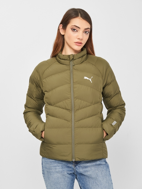 Куртка демісезонна коротка жіноча Puma Warmcell Lightweight Jacket 58770444 S Зелена (4063699054279) - зображення 1