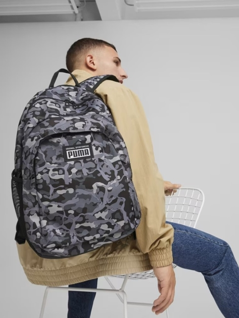 Рюкзак спортивний тканинний 19 л Puma Academy Backpack Concrete 7913321 Темно-сірий (4099685703821) - зображення 2