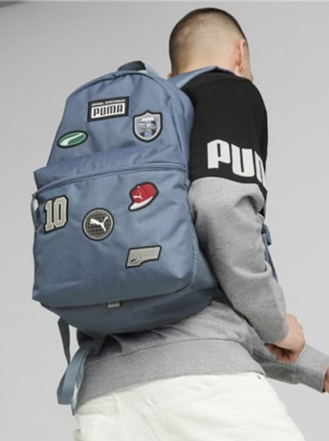 Рюкзак спортивний тканинний 22 л Puma Patch Backpack 7919402 Голубий (4065449749565) - зображення 2