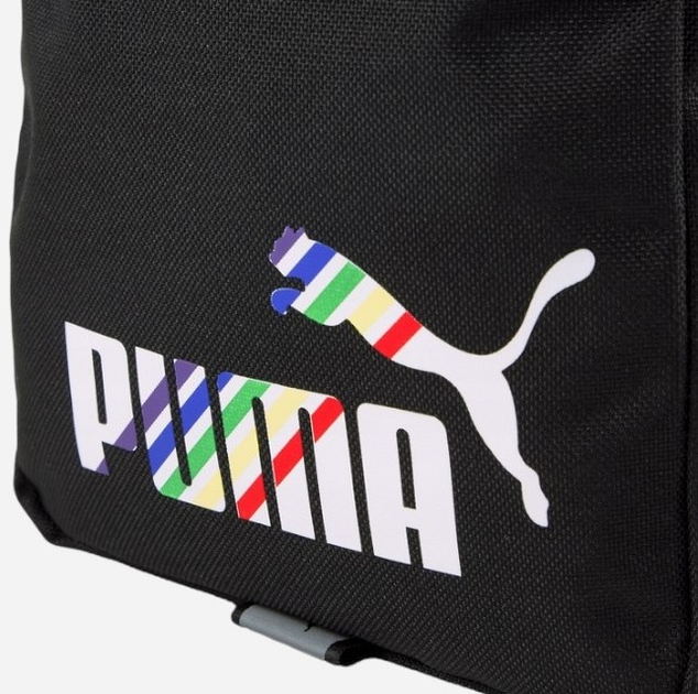 Torba listonoszka męska Puma Phase Aop Portable-Love 07954412 Czarna (4065452959050) - obraz 4