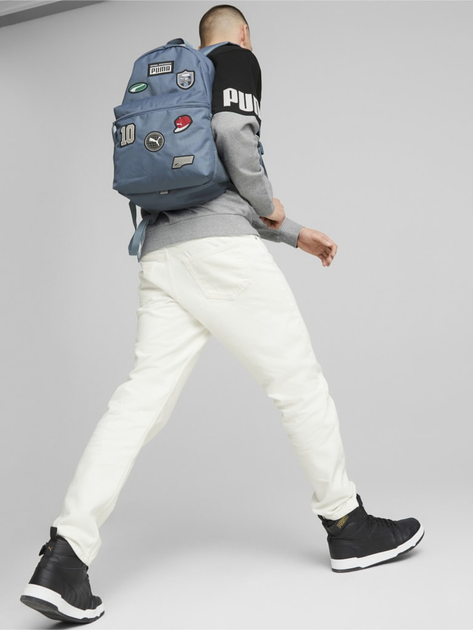 Plecak sportowy 22l Puma Patch Backpack 07919402 Błękitny (4065449749565) - obraz 7