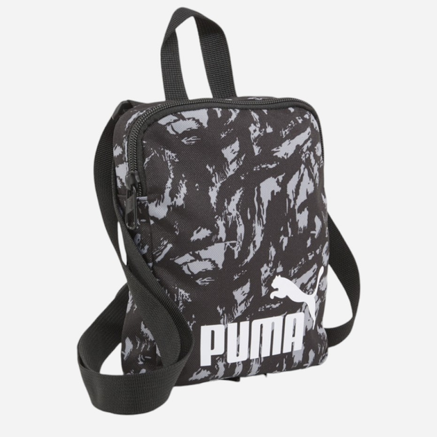 Сумка планшет чоловіча тканинна Puma Phase Aop Portable 7994707 Чорна (4099685704231) - зображення 1