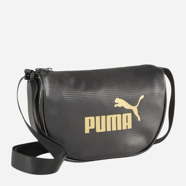 Спортивна сумка крос-боді через плече жіноча Puma Core Up Half Moon Bag 9028201 Чорна (4099685697946) - зображення 1