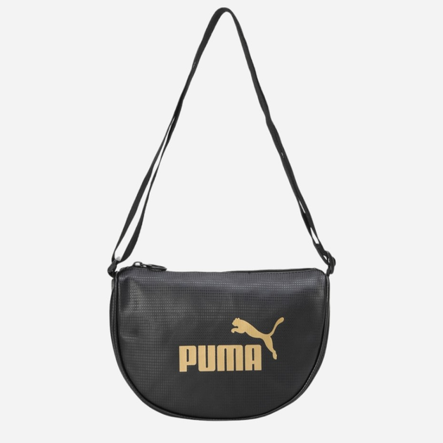 Спортивна сумка крос-боді через плече жіноча Puma Core Up Half Moon Bag 09028201 Чорна (4099685697946) - зображення 4