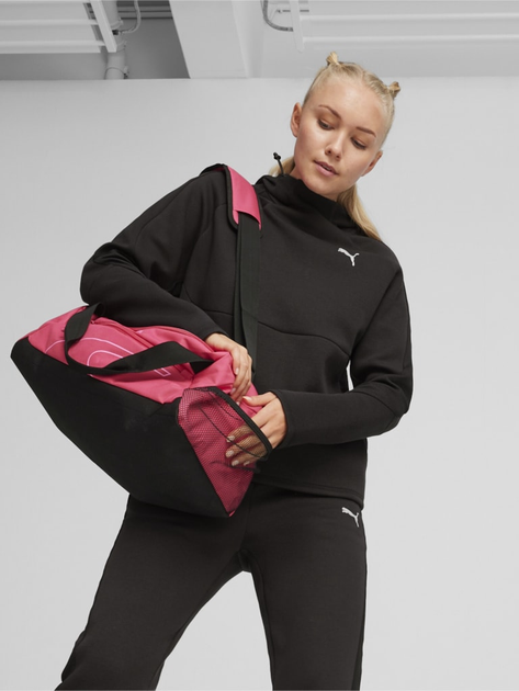 Спортивна сумка жіноча тканинна Puma Fundamentals Sports Bag 9033103 Рожева (4099685695904) - зображення 2