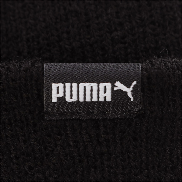 Шапка біні Puma Classic Cuff Beanie Jr 02346201 Чорна (4064533036925) - зображення 3