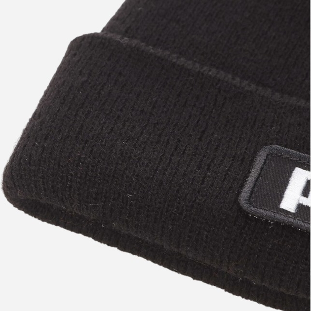 Шапка біні Puma Classic Cuff Beanie Jr 02346201 Чорна (4064533036925) - зображення 5