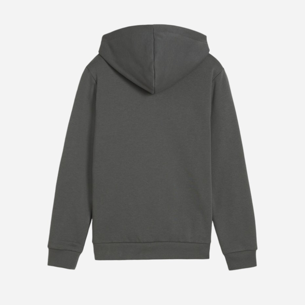 Chłopięca bluza z kapturem ocieplana Puma Ess Big Logo Hoodie Fl B 586965-60 116 cm Ciemnoszara (4099685595877) - obraz 5