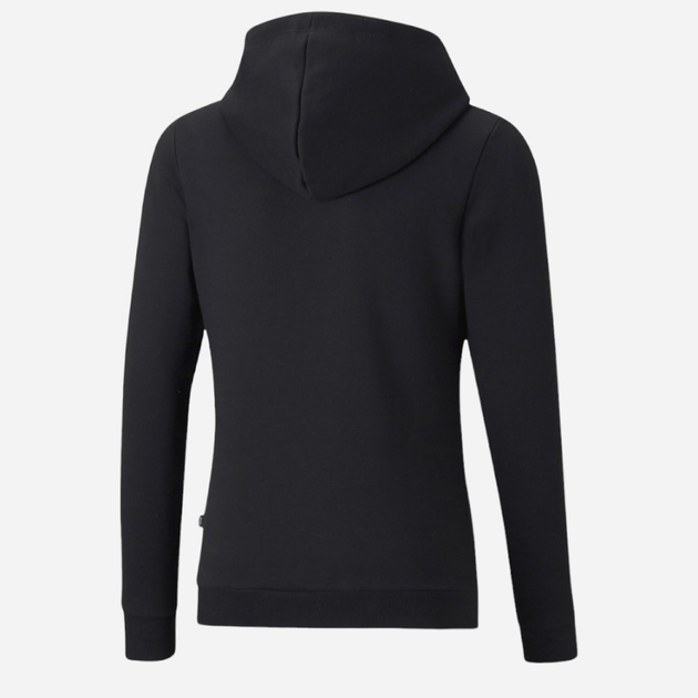 Młodzieżowa bluza z kapturem ocieplana dziewczęca Puma Ess Logo Hoodie Fl G 58703101 164 cm Czarna (4063697161382) - obraz 2