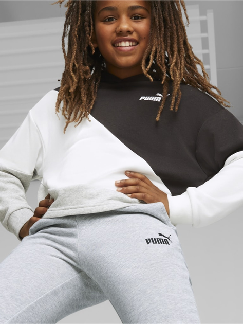 Młodzieżowe spodnie dresowe dla dziewczynki Puma Ess Sweatpants Tr Cl G 58703704 134-140 cm Jasnoszare (4063697160903) - obraz 4