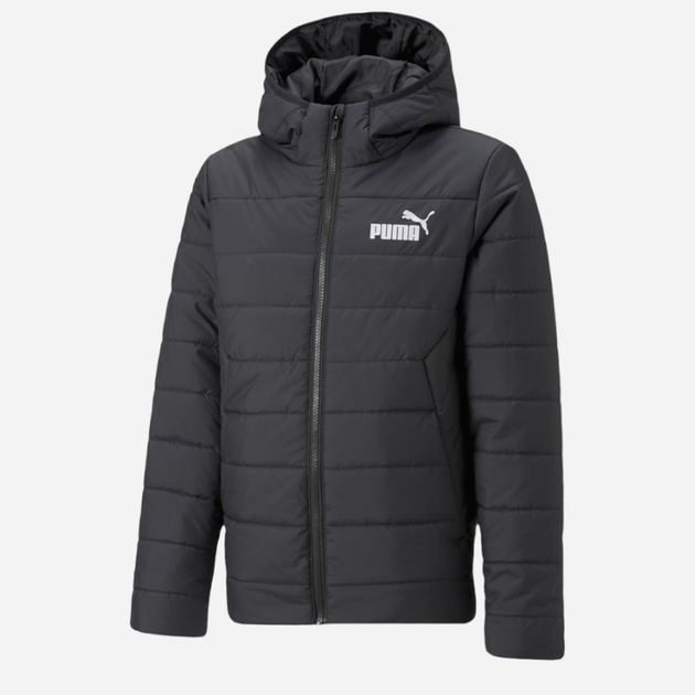 Kurtka chłopięca przejściowa Puma Ess Hooded Padded Jacket 670559-01 122-128 cm Czarna (4065449046374) - obraz 7