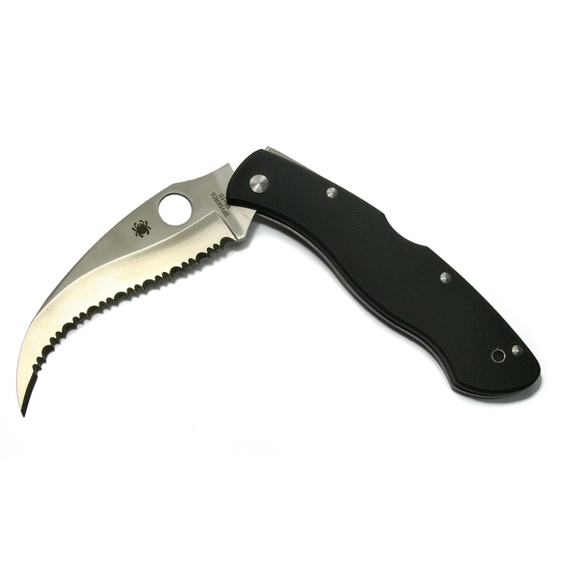 Нож складной карманный тактический Spyderco Civilian с зубчатой заточкой (spyderco 468) - изображение 2
