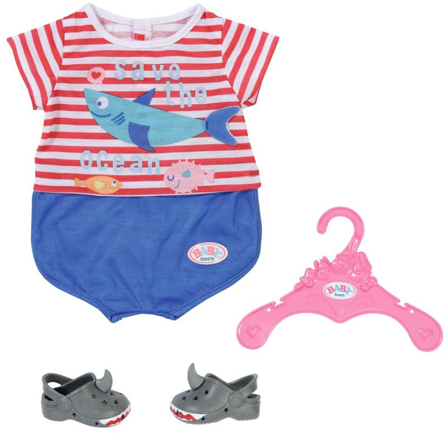 Піжама та взуття для ляльки Zapf Creation Baby Born (4001167834268) - зображення 1
