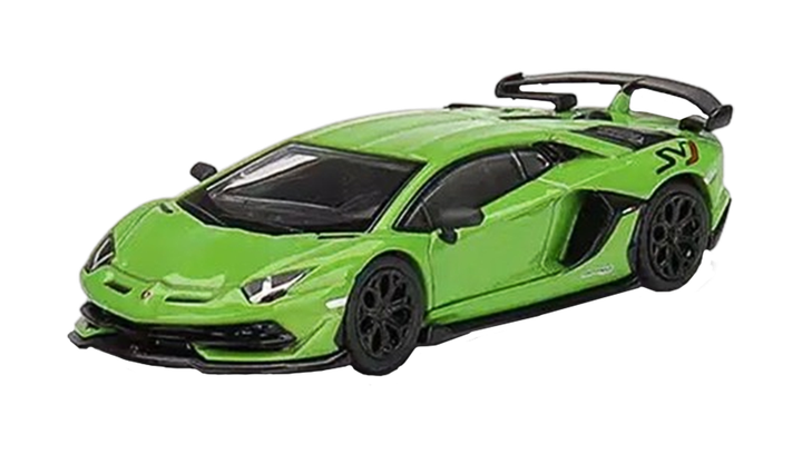 ミニカー MINI GT PORSCHE 911 & LAMBORGHINI SVJ Машинка Premium MINI GT Lamborghini Aventador SVJ 1:64 Green