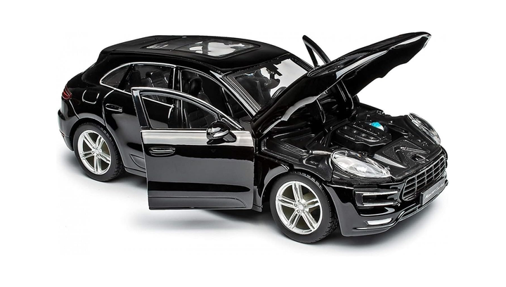 Машинка Bburago Porsche Macan 1:24 Black - изображение 3
