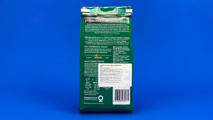 Кофе в Зернах Starbucks Pike Place Roast 200g - Фото 4 Кофе в Зернах Starbucks Pike Place Roast 200g - изображение 4