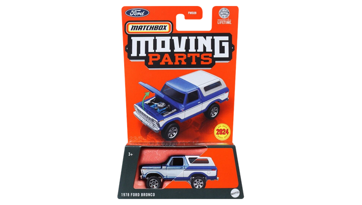 Тематична Машинка Matchbox 1978 Ford Bronco Moving Parts 1:64 FWD28/HVM87 White - Фото 2 Тематична Машинка Matchbox 1978 Ford Bronco Moving Parts 1:64 FWD28/HVM87 White - зображення 2