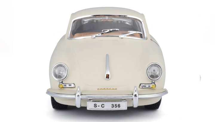 Машинка Bburago 1961 Porsche 356B 1:24 White - Фото 6 Машинка Bburago 1961 Porsche 356B 1:24 White - изображение 6