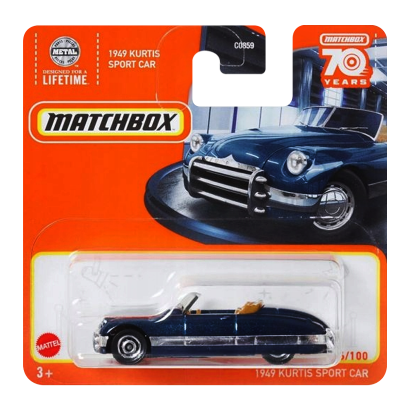 Машинка Большой Город Matchbox 1949 Kurtis Sport Car Showroom 1:64