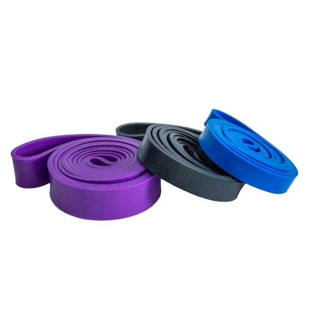 Обруч для схуднення з обтяжувачем Hoola Hoop Massager Фіолетовий та гумки для фітнесу 110 см (VS7187TOP2) - изображение 3