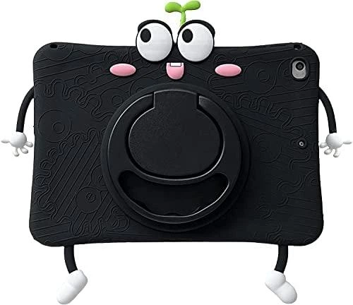Чохол дитячий Silikon Power з підставкою і ремінцем Apple iPad 7 (10.2") 2019 Black - зображення 2