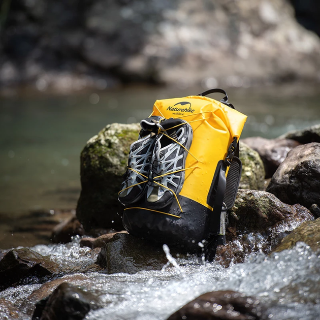 Водонепроницаемый рюкзак Naturehike NH21FSB04 40л бежевый герметичный для туризма вес 630 г (6927595788264) - Фото 6 Водонепроницаемый рюкзак Naturehike NH21FSB04 40л бежевый герметичный для туризма вес 630 г (6927595788264) - изображение 6