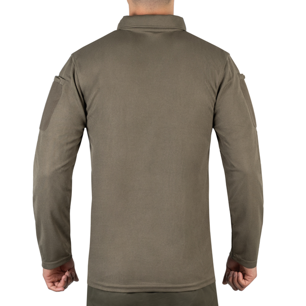 Футболка Поло тактична з довгим рукавом Sturm Mil-Tec TACTICAL LONG SLEEVE POLO SHIRT QUICK Olive M (10962001) - изображение 2