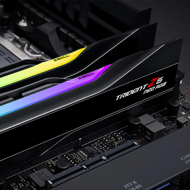 Pamięć G.Skill DDR5-6400 32768MB PC5-51200 (Kit of 2x16384) Trident Z5 Neo RGB Black (F5-6400J3239G16GX2-TZ5NR) - obraz 5