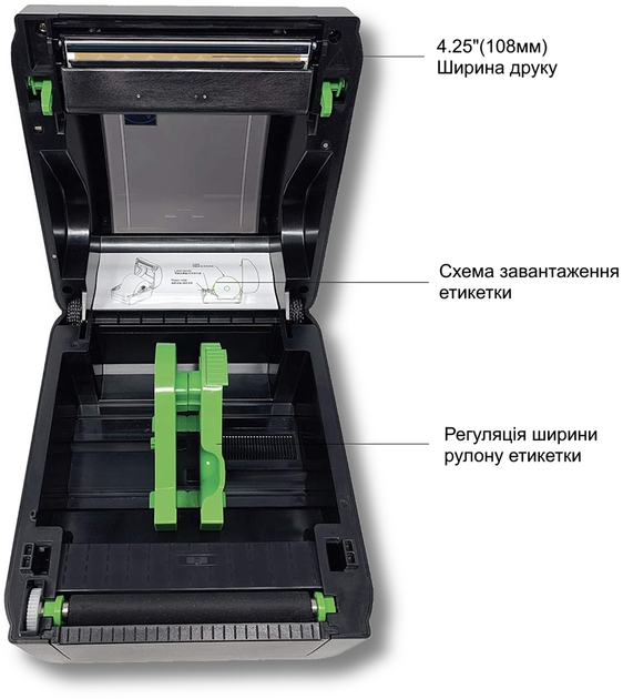 Принтер этикеток TSC DА-210 USB (99-158A001-0002) - изображение 3