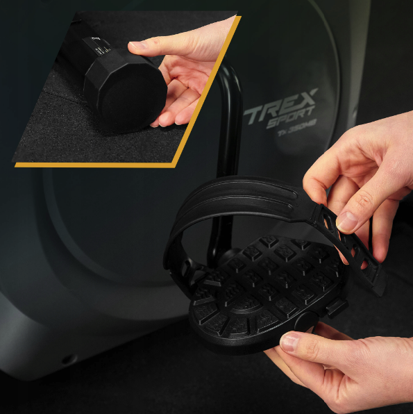 Велотренажер Trex Sport TX-350MB RIZE магнитный серый - изображение 4