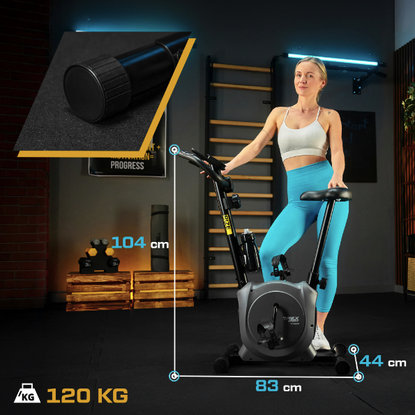 Велотренажер Trex Sport TX-350MB RIZE магнитный серый - изображение 5