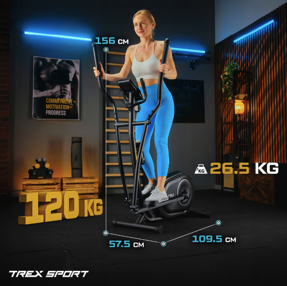 Орбитрек Trex Sport TX-400CT Dash магнитный черный - изображение 4