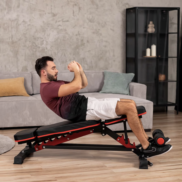 Скамья тренировочная Hop-Sport HS-2090HB с фиксатором для ног - изображение 13