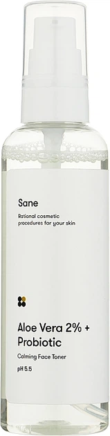 Тоник для лица успокаивающий Sane Aloe Vera 2% + Probiotic Calming Face Toner 50ml (904310-1571843-2) - Фото 1 Тоник для лица успокаивающий Sane Aloe Vera 2% + Probiotic Calming Face Toner 50ml (904310-1571843-2) - изображение 1