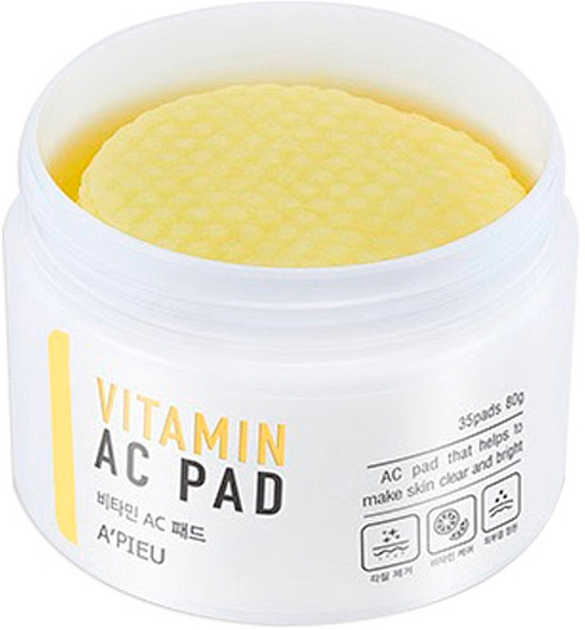Пилинг-диски для очищения кожи лица A'pieu Vitamin AC Pad 35шт (842498-764482-2) 