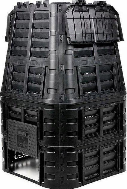 Компостер садовий Ekobat EcoSmart 1000L Black - изображение 8