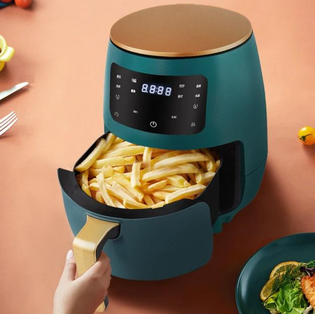 Фрітюрниця AIR FRYER AIR FAYER XL-614 зелена - зображення 3