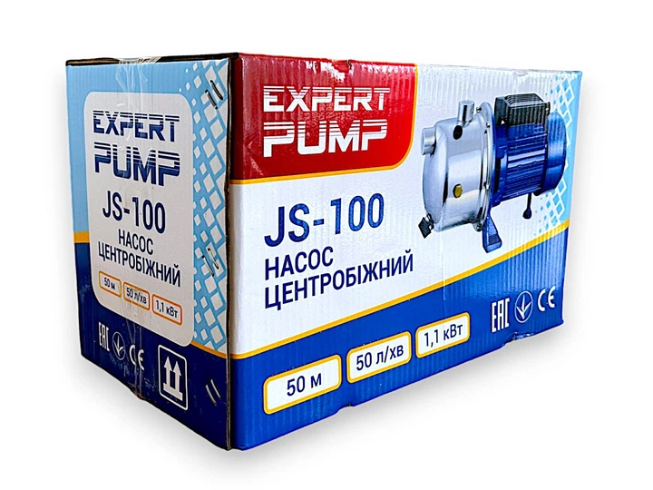 Поверхностный насос Expert Pump JS100 1,1квт, 50л/мин, 50м, самовсасывающий - изображение 7