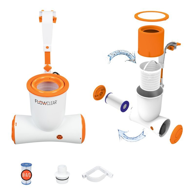Насос фільтр Bestway Skimatic 58469 1050Gal (6942138951851) - зображення 3