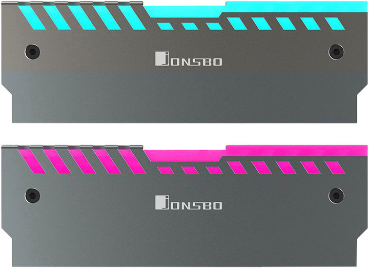 Радіатор для RAM Jonsbo NC-2 2x RGB Silver (NC-2 AURAX2) - зображення 2