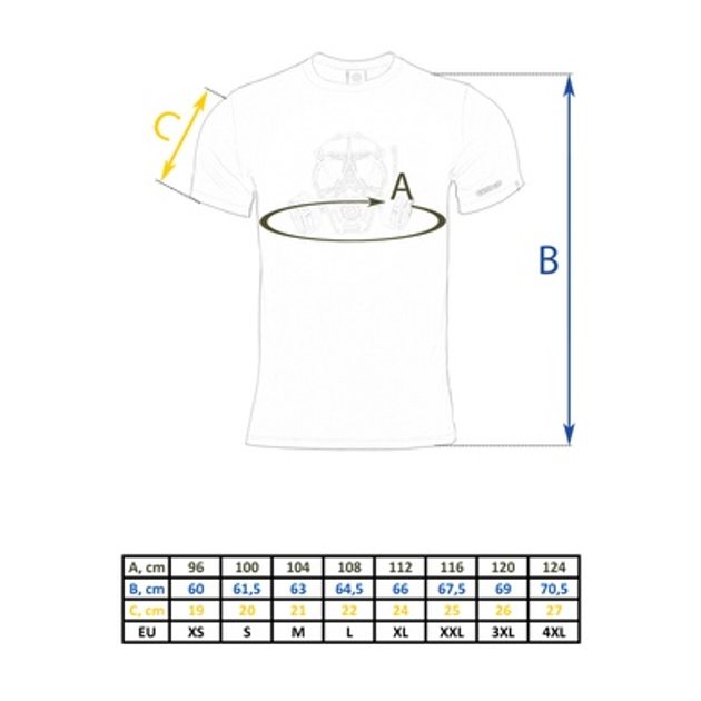 Футболка Pentagon Ageron Gas Mask Оливкова XXL - зображення 2