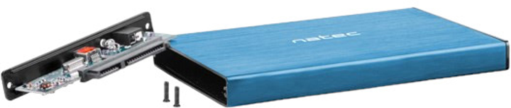 Зовнішня кишеня NATEC CASE 2.5" HDD RHINO GO USB 3.0 Blue (NKZ-1280) - зображення 4