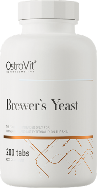 Харчова добавка OstroVit Brewer's Yeast 200 таблеток (5903933900537) - зображення 1