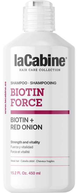 Акція на Шампунь La Cabine Biotin Force з Біотином для Зміцнення ослабленого волосся 450 мл від Rozetka