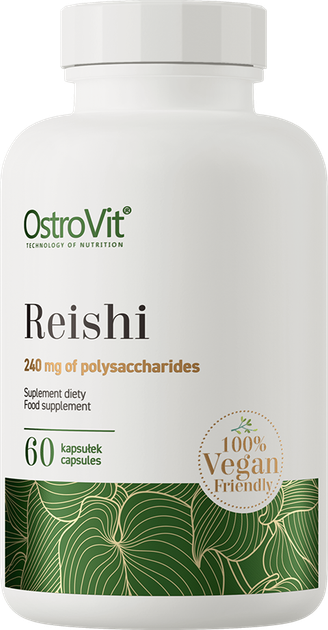 Харчова добавка OstroVit Reishi VEGE 60 капсул (5903933904917) - зображення 1