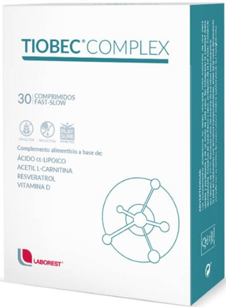 Kompleks witamin Tiobec Complex Fast-Slow 30 tabs (8429603000644) - obraz 1